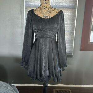 Gorgeous ruffled black dress